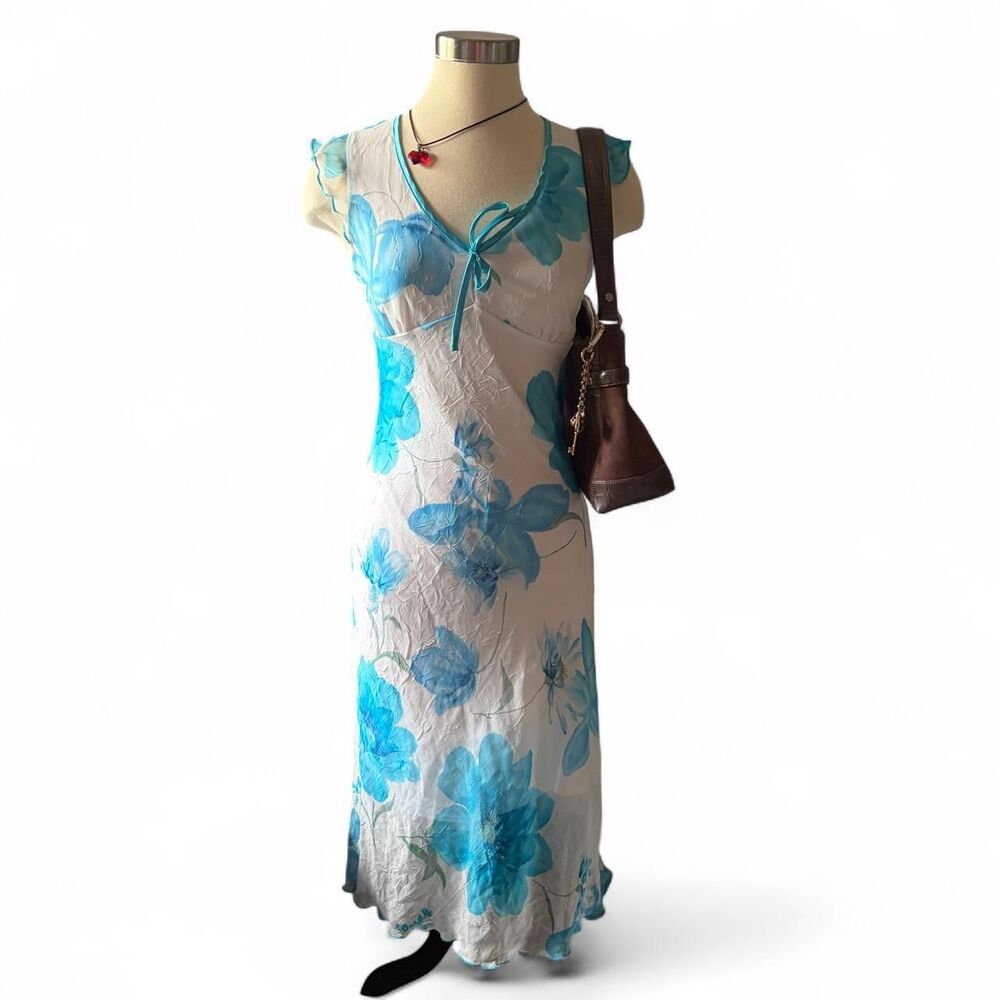 Byer-too Women's Blue and White Dress